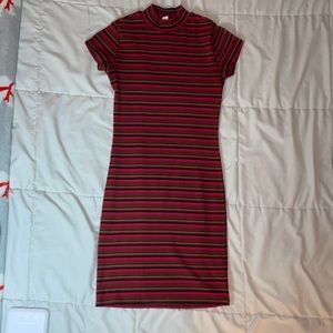 garage body con turtle neck fall dress